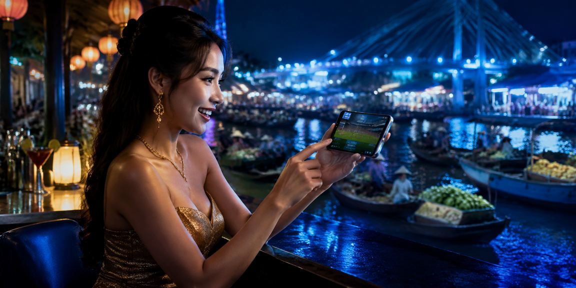 Không khí lễ hội xổ số và cá cược tại Cần Thơ với người dùng tham gia sôi nổi