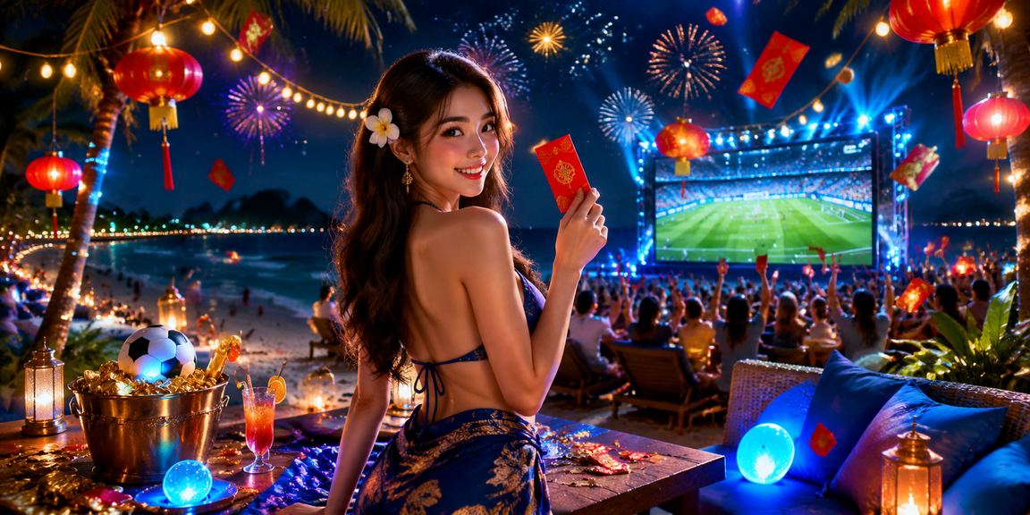 Bao lì xì đỏ và đèn lồng trang trí rực rỡ tại Côn Đảo dịp lễ hội