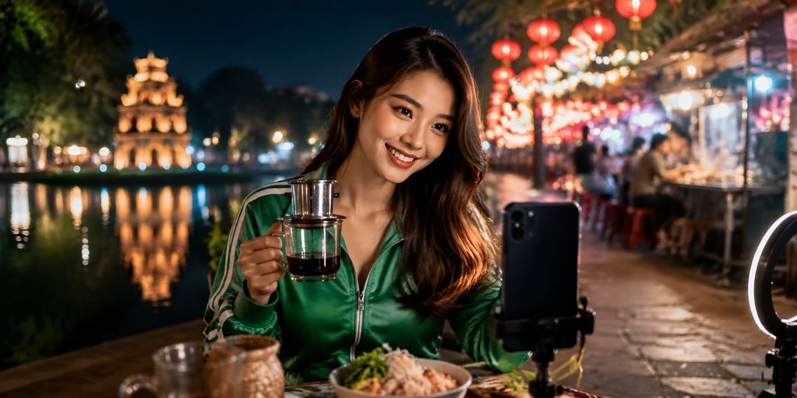 Người chơi thưởng thức casino trực tuyến tại Hà Nội cùng ly cà phê buổi tối