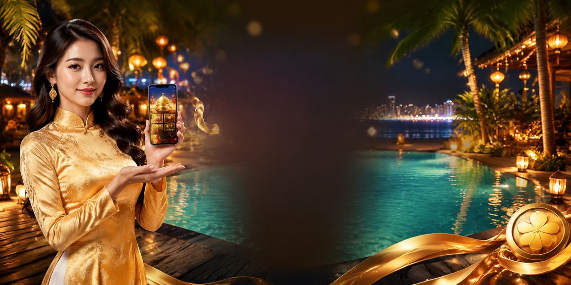 Người dùng Nha Trang trải nghiệm casino di động 783 với trang phục áo dài