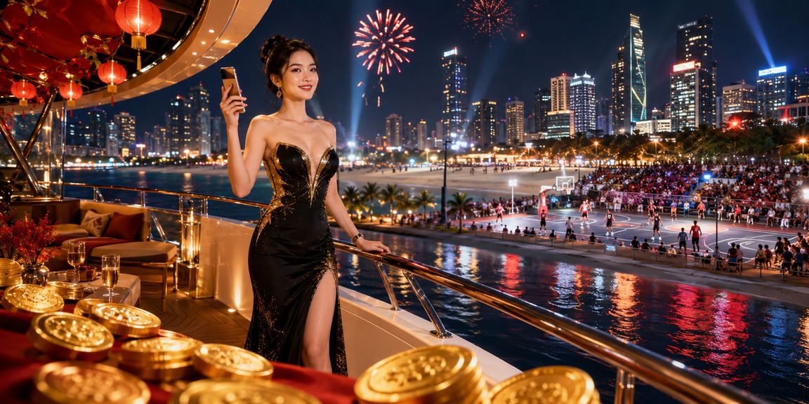 Người dùng đặt cược bóng rổ trên điện thoại tại bãi biển Vũng Tàu